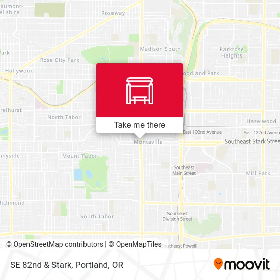 Mapa de SE 82nd & Stark