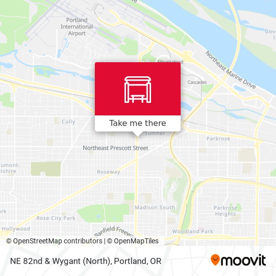 NE 82nd & Wygant (North) map