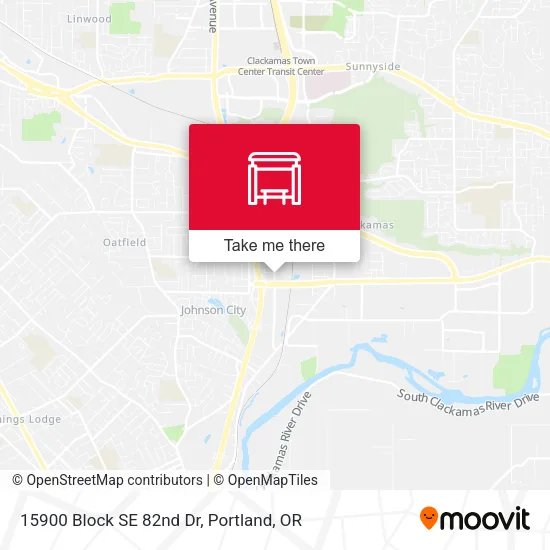 Mapa de 15900 Block SE 82nd Dr
