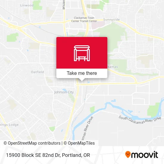 Mapa de 15900 Block SE 82nd Dr
