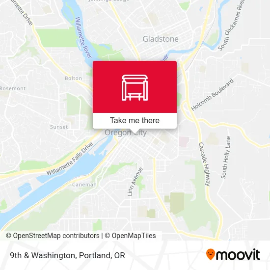 9th & Washington map