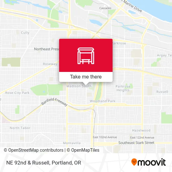 NE 92nd & Russell map