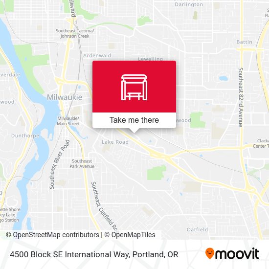 Mapa de 4500 Block SE International Way