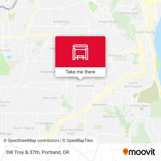 SW Troy & 37th map