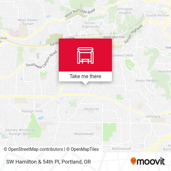 Mapa de SW Hamilton & 54th Pl