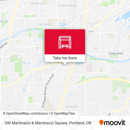 SW Martinazzi & Martinazzi Square map