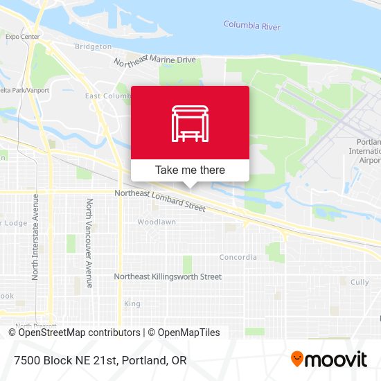 7500 Block NE 21st map