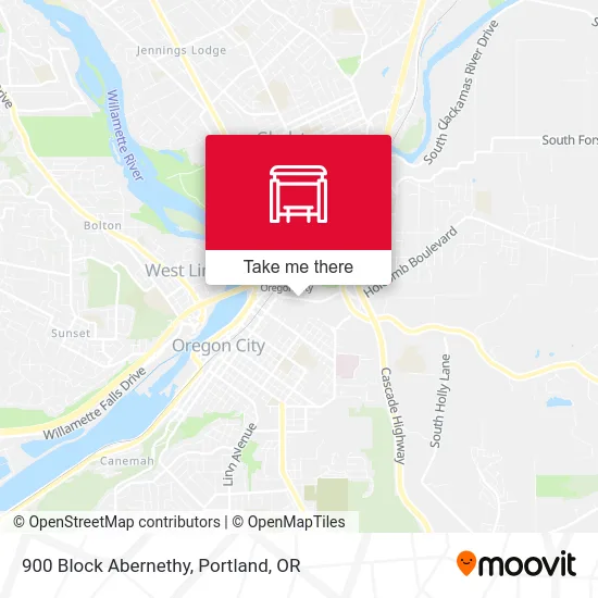 Mapa de 900 Block Abernethy