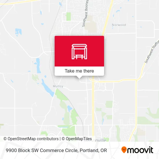 9900 Block SW Commerce Circle map