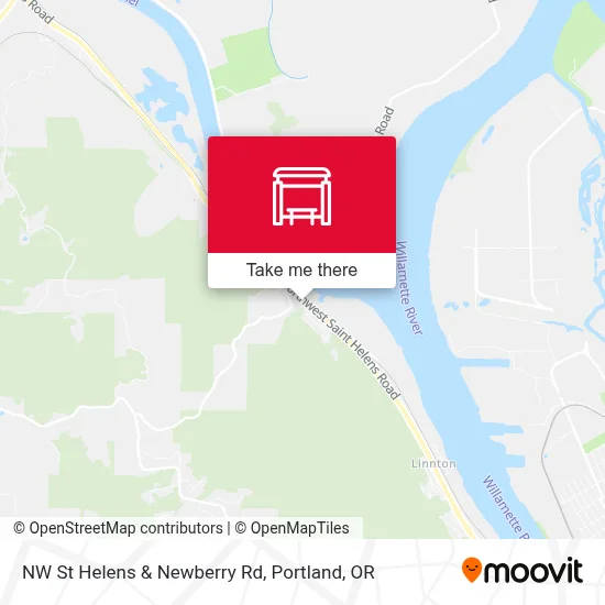 NW St Helens & Newberry Rd map