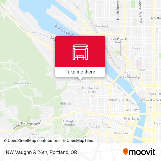 NW Vaughn & 26th map