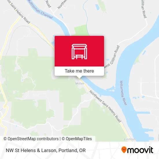 NW St Helens & Larson map