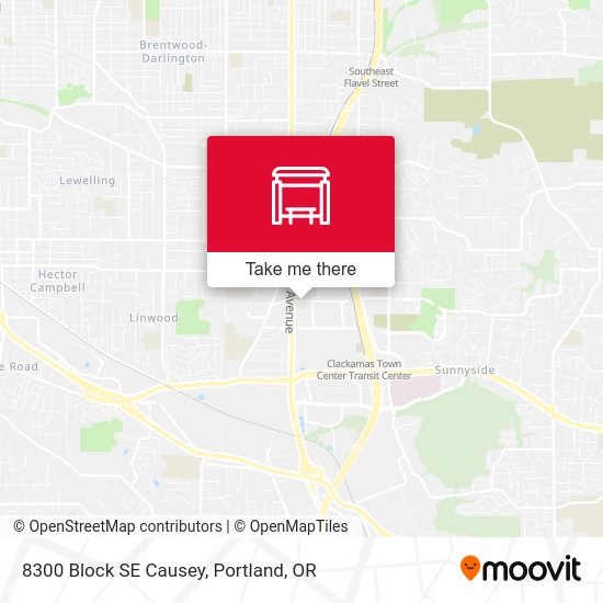8300 Block SE Causey map