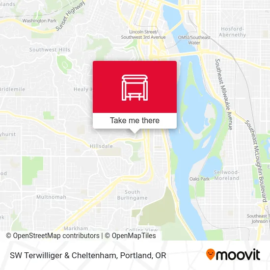 SW Terwilliger & Cheltenham map