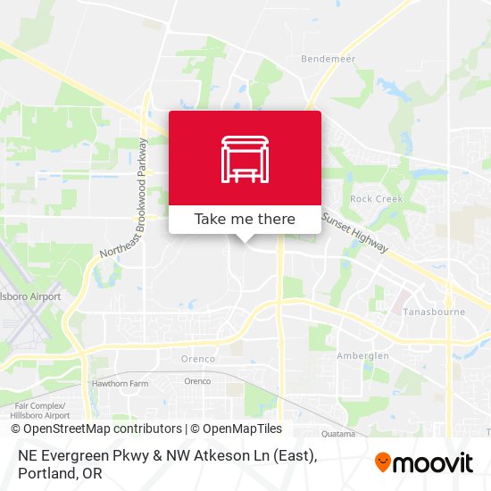 Mapa de NE Evergreen Pkwy & NW Atkeson Ln (East)
