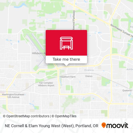 NE Cornell & Elam Young West map