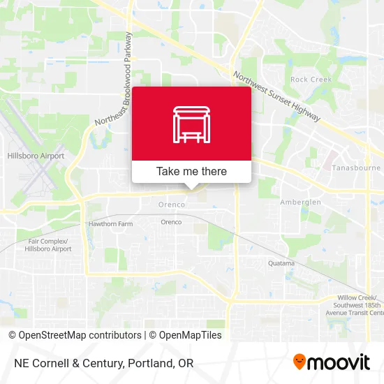 NE Cornell & Century map