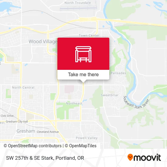 SW 257th & SE Stark map