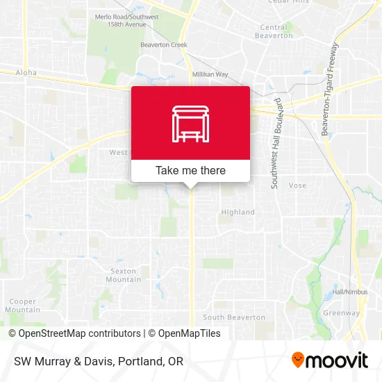 SW Murray & Davis map