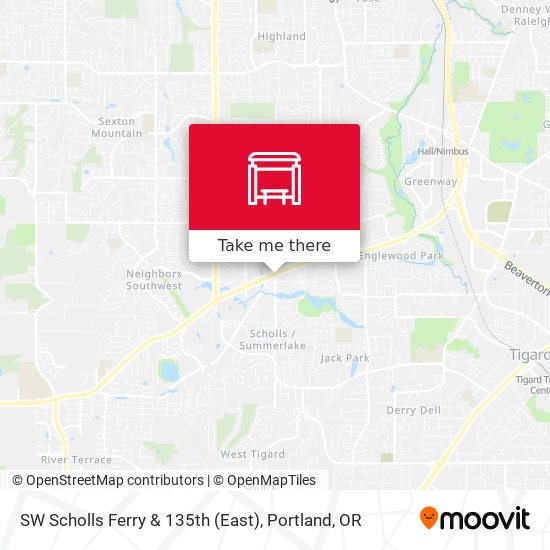 SW Scholls Ferry & 135th (East) map