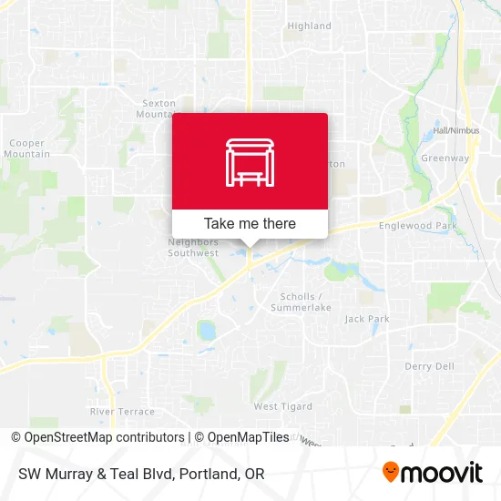 Mapa de SW Murray & Teal Blvd