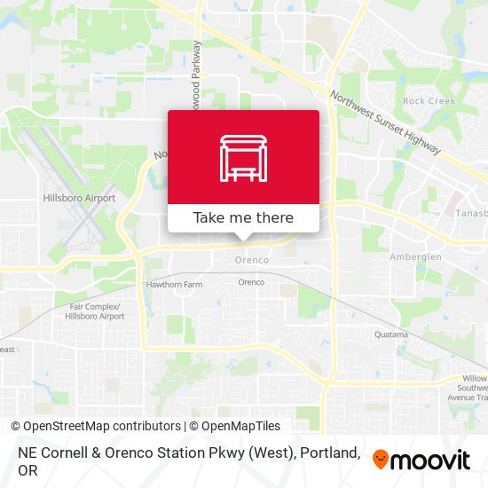 Mapa de NE Cornell & Orenco Station Pkwy (West)