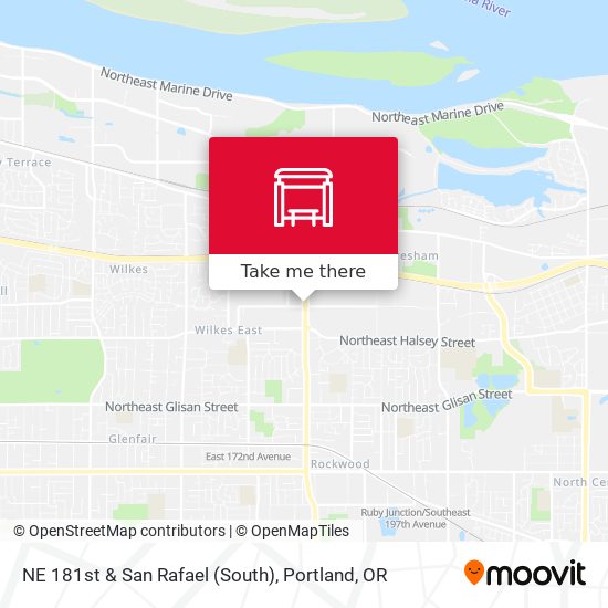 NE 181st & San Rafael (South) map