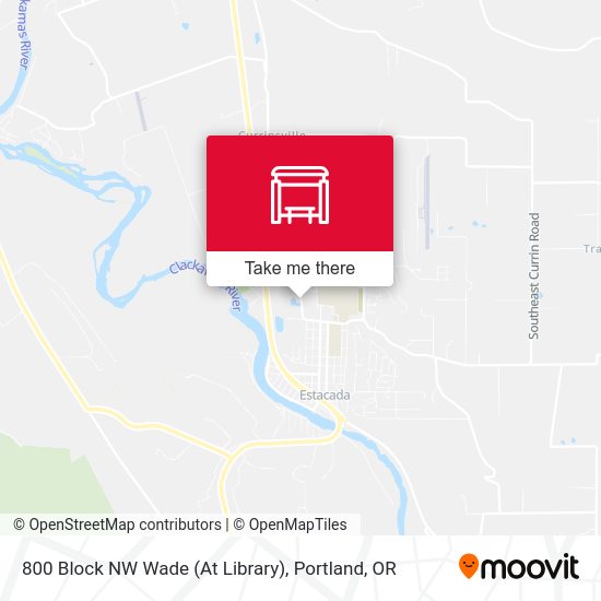 800 Block NW Wade (At Library) map