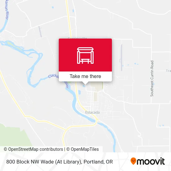 800 Block NW Wade (At Library) map