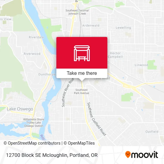 12700 Block SE Mcloughlin map