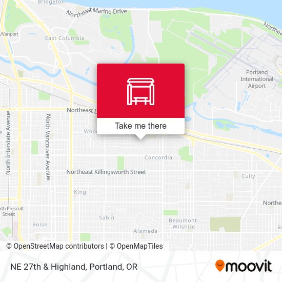 Mapa de NE 27th & Highland