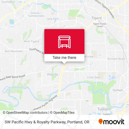 Mapa de SW Pacific Hwy & Royalty Parkway