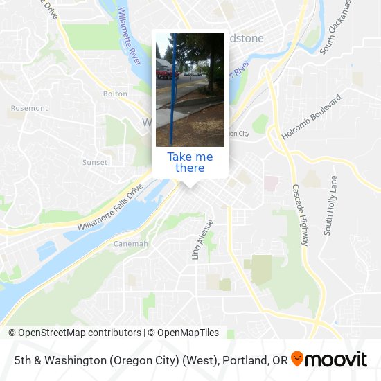 Mapa de 5th & Washington (Oregon City) (West)