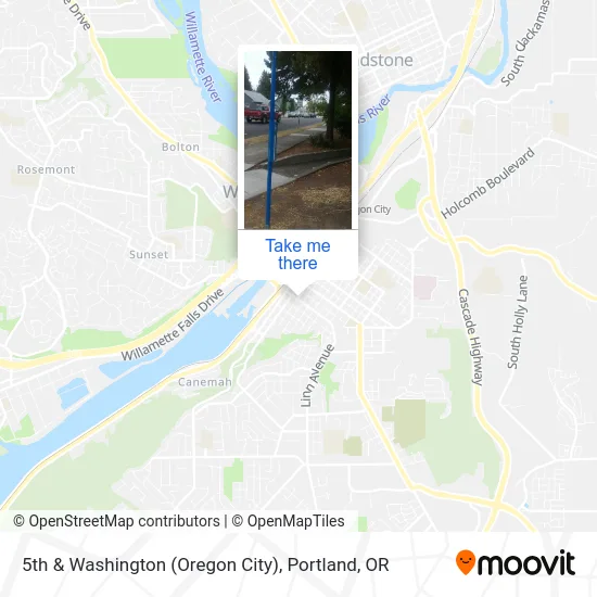 5th & Washington (Oregon City) map