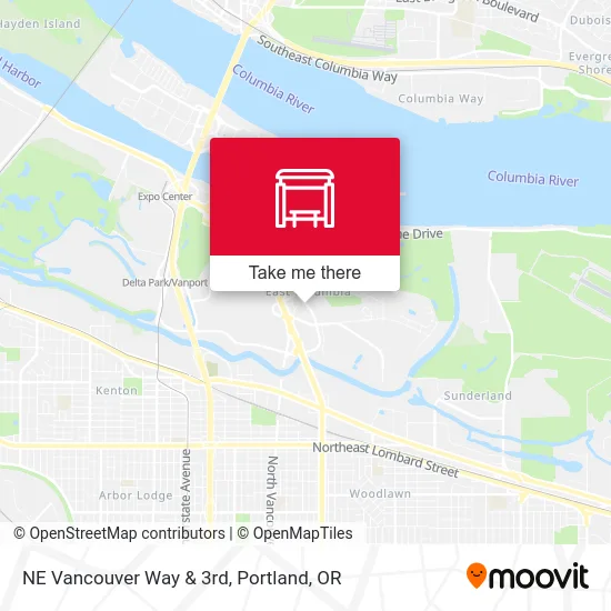 NE Vancouver Way & 3rd map