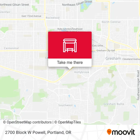 Mapa de 2700 Block W Powell