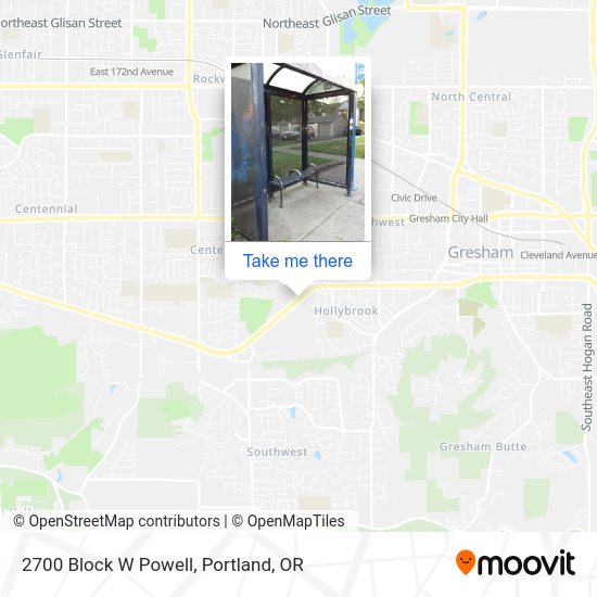 Mapa de 2700 Block W Powell