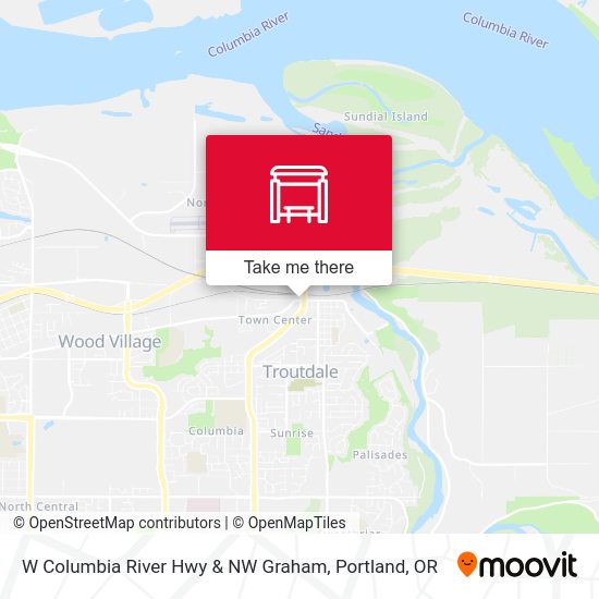W Columbia River Hwy & NW Graham map