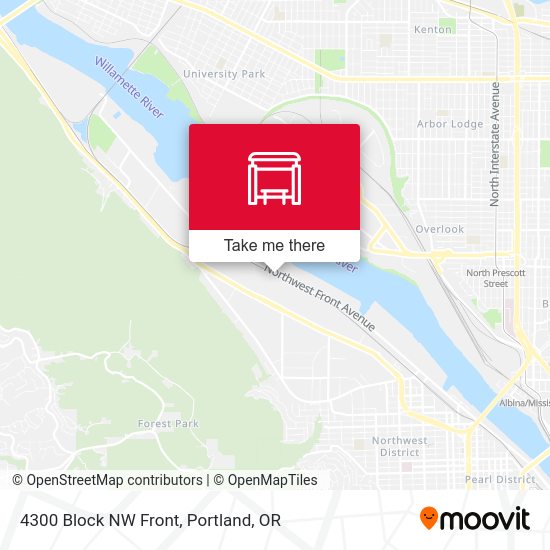 Mapa de 4300 Block NW Front