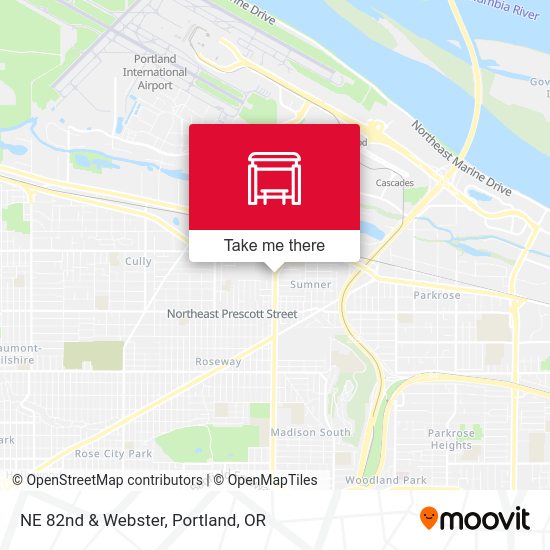 NE 82nd & Webster map