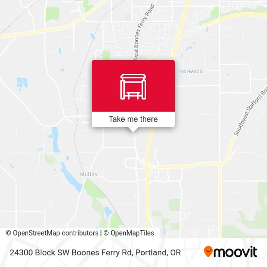 24300 Block SW Boones Ferry Rd map