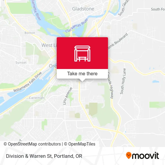 Division & Warren St map