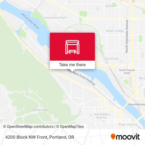 4200 Block NW Front map