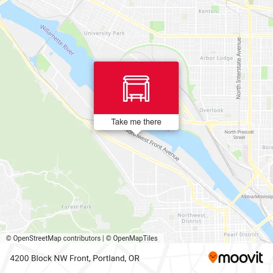 4200 Block NW Front map