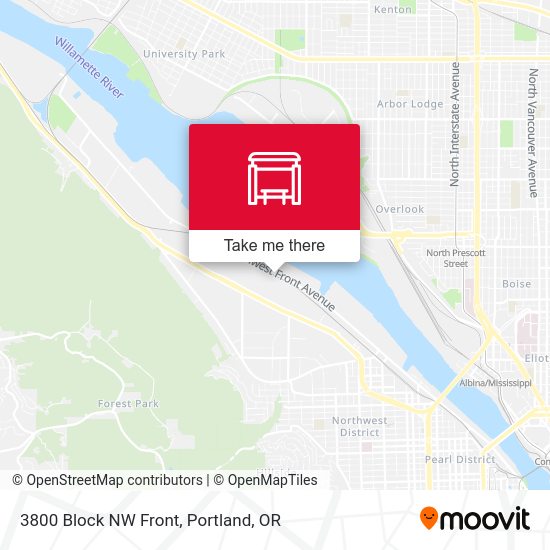 Mapa de 3800 Block NW Front