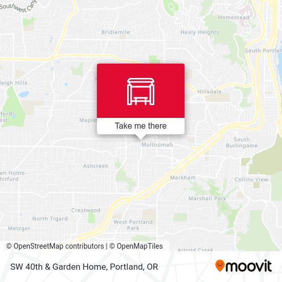 Mapa de SW 40th & Garden Home