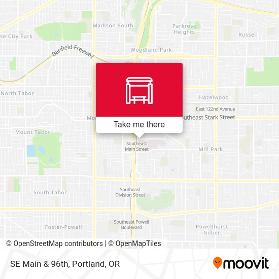 SE Main & 96th map