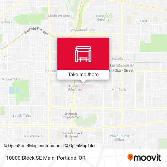 10000 Block SE Main map
