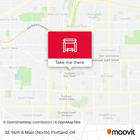 SE 96th & Main (North) map