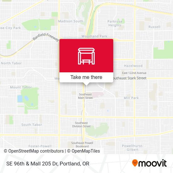 Mapa de SE 96th & Mall 205 Dr